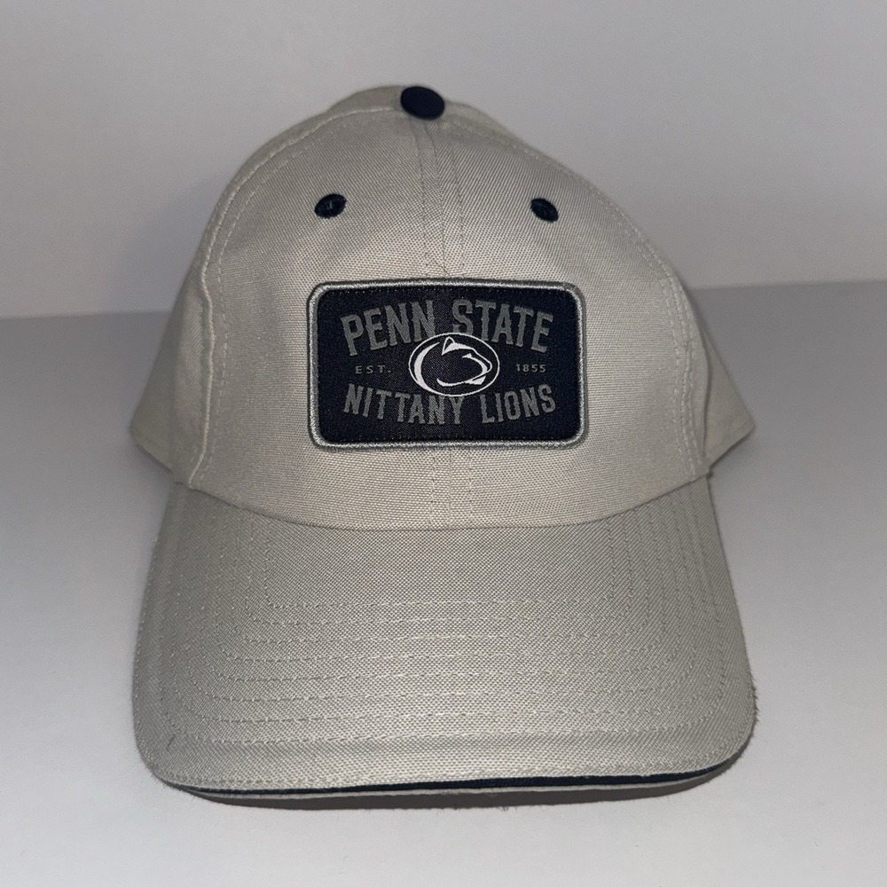 Unisex Captivating Penn State Nittany Lions Adjustable‎ Strapback Hat White Navy